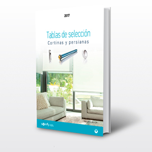 Tablas de selección de Cortinas y Persianas 2017